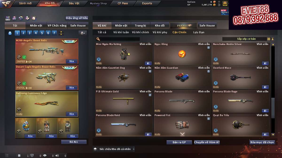 shop acc cf uy tin gia re